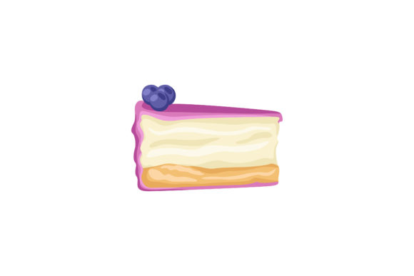 Download Sweet Grape Cream Cake Illustration - Premium Resources