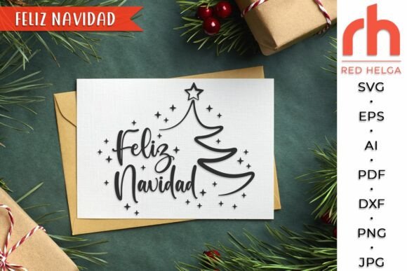 Download Feliz Navidad SVG, Spanish Christmas DXF - Christmas dxf Collection