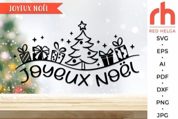 Download Joyeux Noël SVG, French Christmas DXF - Christmas dxf Collection
