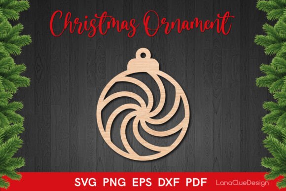 Download Round Christmas Lollipop Ornament SVG - Premium Bundle